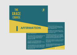 Grace Course (NEW) Postcard - Affirmation (3 of 3)