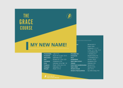 Grace Course (NEW) Postcard - My New Name (2 of 3)