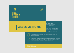 Grace Course (NEW) Postcard - Welcome Home (1 of 3)