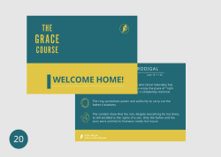 Grace Course (NEW) Postcard - Welcome Home (1 of 3)